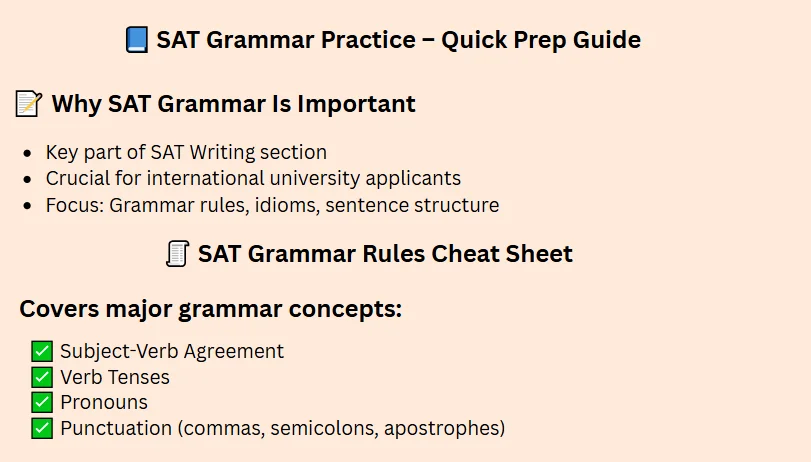 SAT Grammar Practice