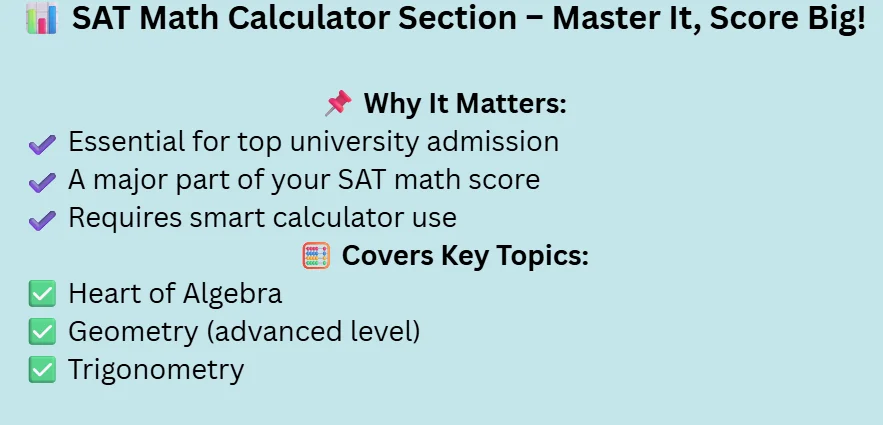 SAT math calculator practice test