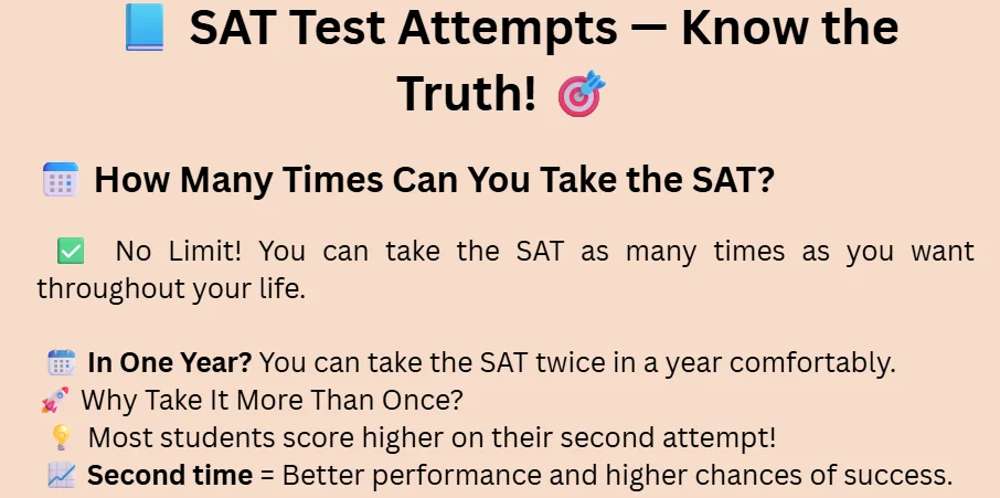 How many time you can take the sat test
