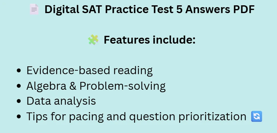 sat math practice test 5