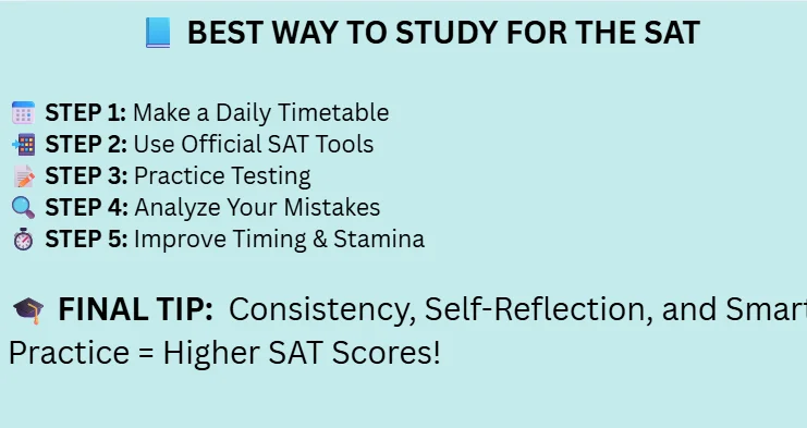 how to study for the SAT