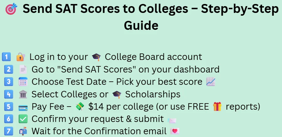 send sat score to colleges