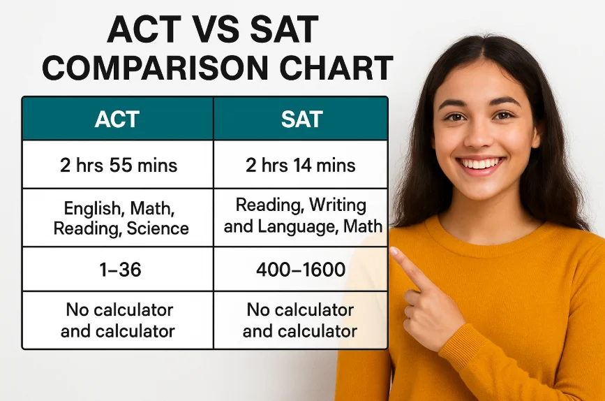 act vs sat comparison chart