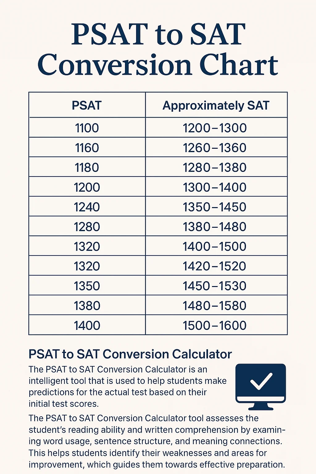 psat to sat score convrsion chart