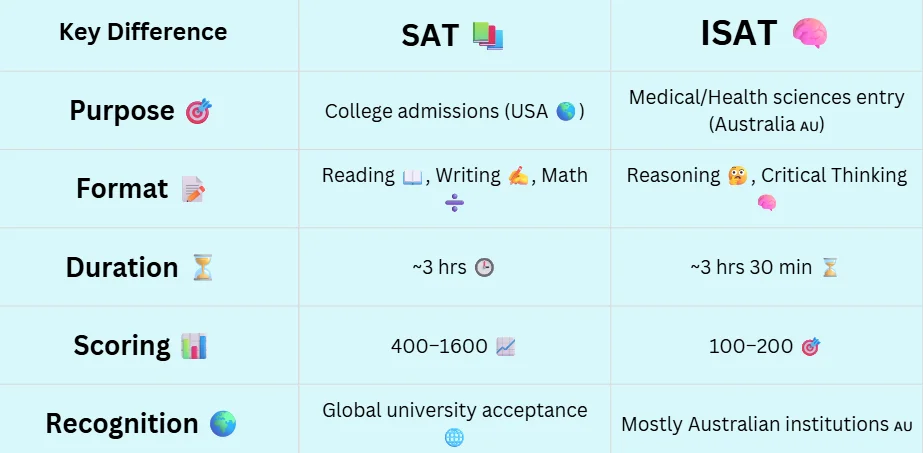 sat vs isat
